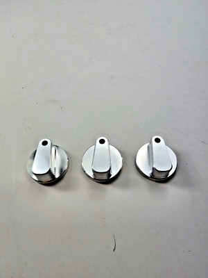 99 00 01 02 03 04 CHEVY GMC TRUCK BILLET REAR AC KNOBS SET 3PC RED BACKLIT