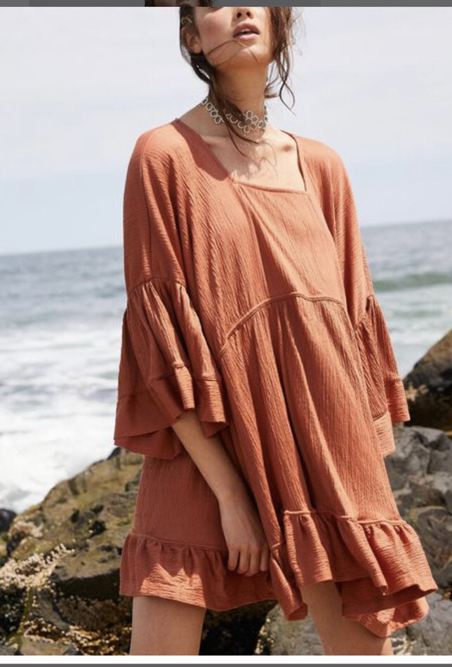 knee length dresses for ladies Free People Marney Mini Dress  White Chocolate Couture