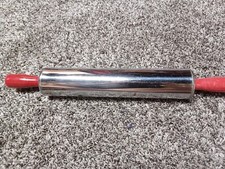 Vintage Mid-Century Metal &ldquo;Hoosier&rdquo; Rolling Pin