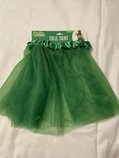 Women's Girls Green St. Patrick  s Day Tulle Tutu Skirt One Size Fits Most