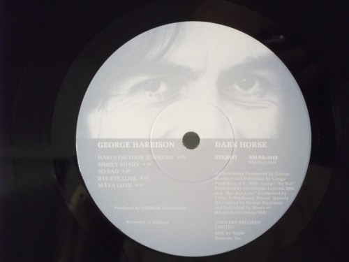 George Harrison,Apple,"Dark Horse"US,LP,st,1974,gatefold,insert,inner sleeve,M- - Picture 3 of 5