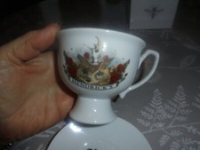 HENDRICKS "For a dreamer, nights the only time of day" CHINA  GIN CUP & SAUCER.