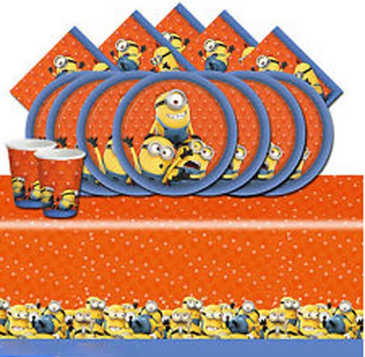 Funda de mesa de fiesta de cumpleaños Minions 180 X 120 CM de plástico Despicable Me Foto 2 de 3