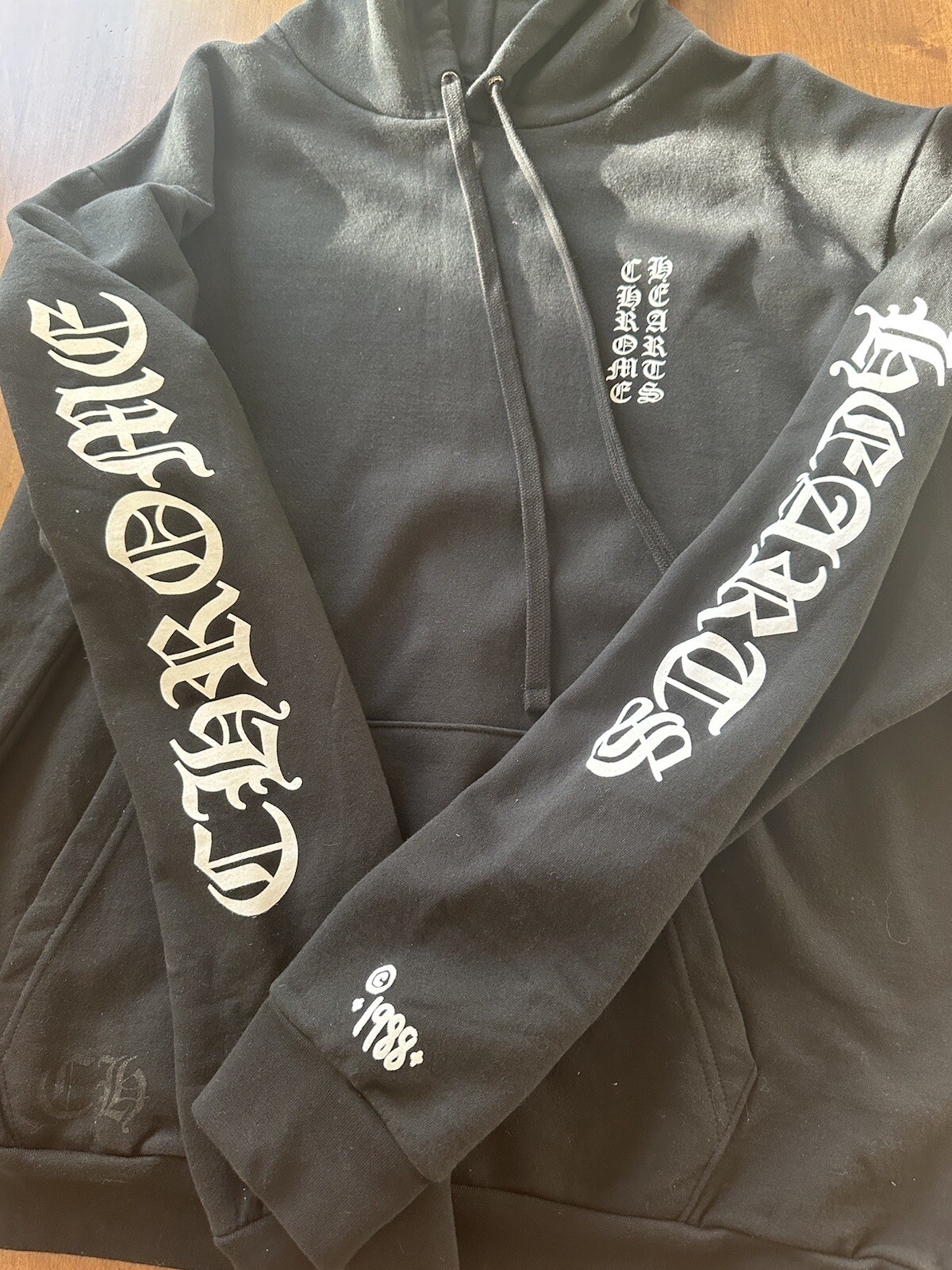 Chrome Hearts Online Exclusive Black 1988 Hoodie Size: Large