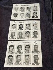 RARE 1989-90 Boston Celtics NBA Issued 8x10 B W Press Photos, Larry Bird, McHale