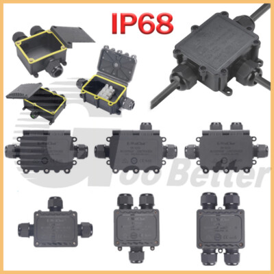 2/3/4/5 Way Waterproof Electrical Junction Box Cable Connector Wire IP68 Outdoor