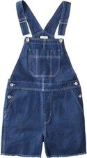 BRIXTON Women's CHRISTINA SHORT OVERALLS - Large - Indigo Rinse - NWT