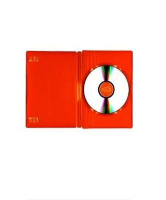 200 Single Standard Orange DVD Case 14mm Spine New Empty Regular