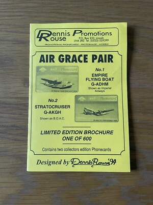 Dennis Rouse Promotions Air Grace Golden Age Of Air Travel Nostalgia, No 543/600