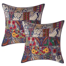 Vintage Cushion Cover Boho Throw Ethnic Pillow Case Hippie Gypsy Home Decor