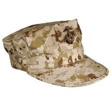 USMC MARINE CORPS DESERT MARPAT Garrison CAP 8 POINT COVER Choose Your Size