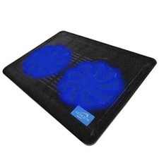 Aicheson Laptop Cooling Pad 2 1000Rpm Fans Portable Computer Cooler Blue Leds