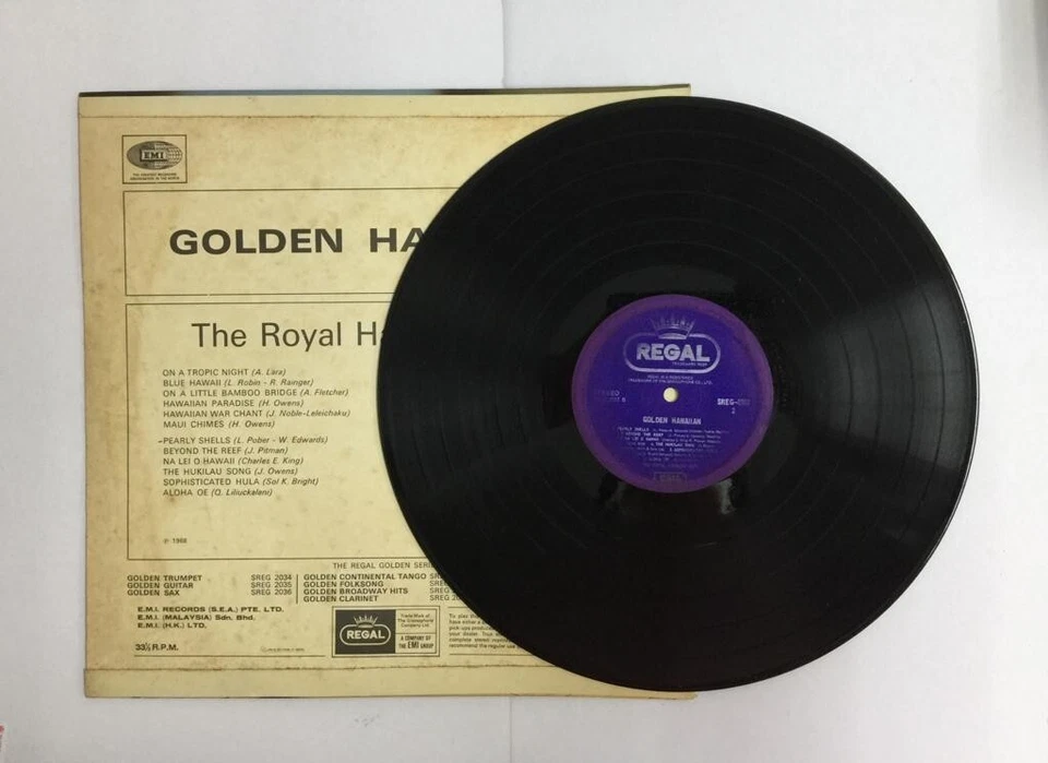 Mazuma *VM40 Vinyl Golden Hawaiian - The Royal Hawaiian Boys 黑胶唱片 Piring Hitam - Image 3 of 3