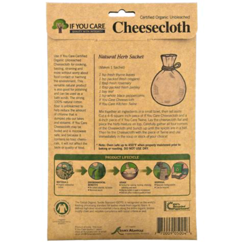 2~ If You Care 72 x 36 (2 Sq.Yds) inch Certified Organic Unbleached Cheesecloth - Picture 2 of 4
