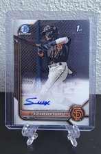 2022 Bowman Chrome Alexander Suarez Auto Autograph 1st Prospect #CPA-ASR Giants