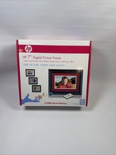NEW HP 7" Solid Wood Digital Picture Frame Remote df780a2 2GB Memory 4 Mats Gift