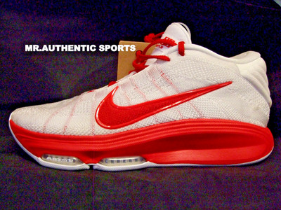NIKE AIR ZOOM G T HUSTLE 3 Size 11.5 NEW WHITE/RED Victor Wembanyama 2 cut turbo