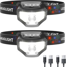 Linternas De Cabeza Recargables Lampara Frontal LED de Frente Alta Potencia