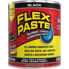 Flex Paste Super Thick Waterproof Rubberized Paste - Black - 3lb
