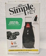 Simple Key Car Keys Express CDFO-E4TZ0SK Key Fob 4 Button Chrysler, Dodge, Jeep