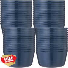 Foaincore Dark Blue Plastic Bowls 24 Pcs
