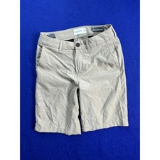 Preppy Boys Abercrombie Kids Performance Chino Shorts 13/14 Tan Khaki