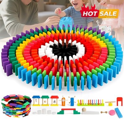 Dominosteine Domino-Spiel 1000pcs Domino-Satz Bunt Lernspielzeug Montessori
