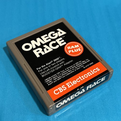 Atari 2600 Omega Race Cartridge & Booster Grip Adaptor Controller Works 100% - Picture 6 of 13
