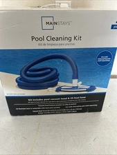 Mainstays 2PC Pool Cleaning Kit,UV resistant, vacuum head and 25 Ft Hose