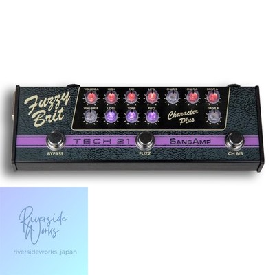 TECH21 SansAmp CHARACTER PLUS Fuzzy Brit Fuzz Guitar Effects Pedal