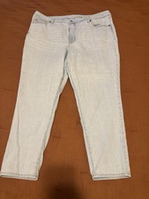 Old Navy High Rise O.G. Straight Jeans Women s Size 18 Light Wash