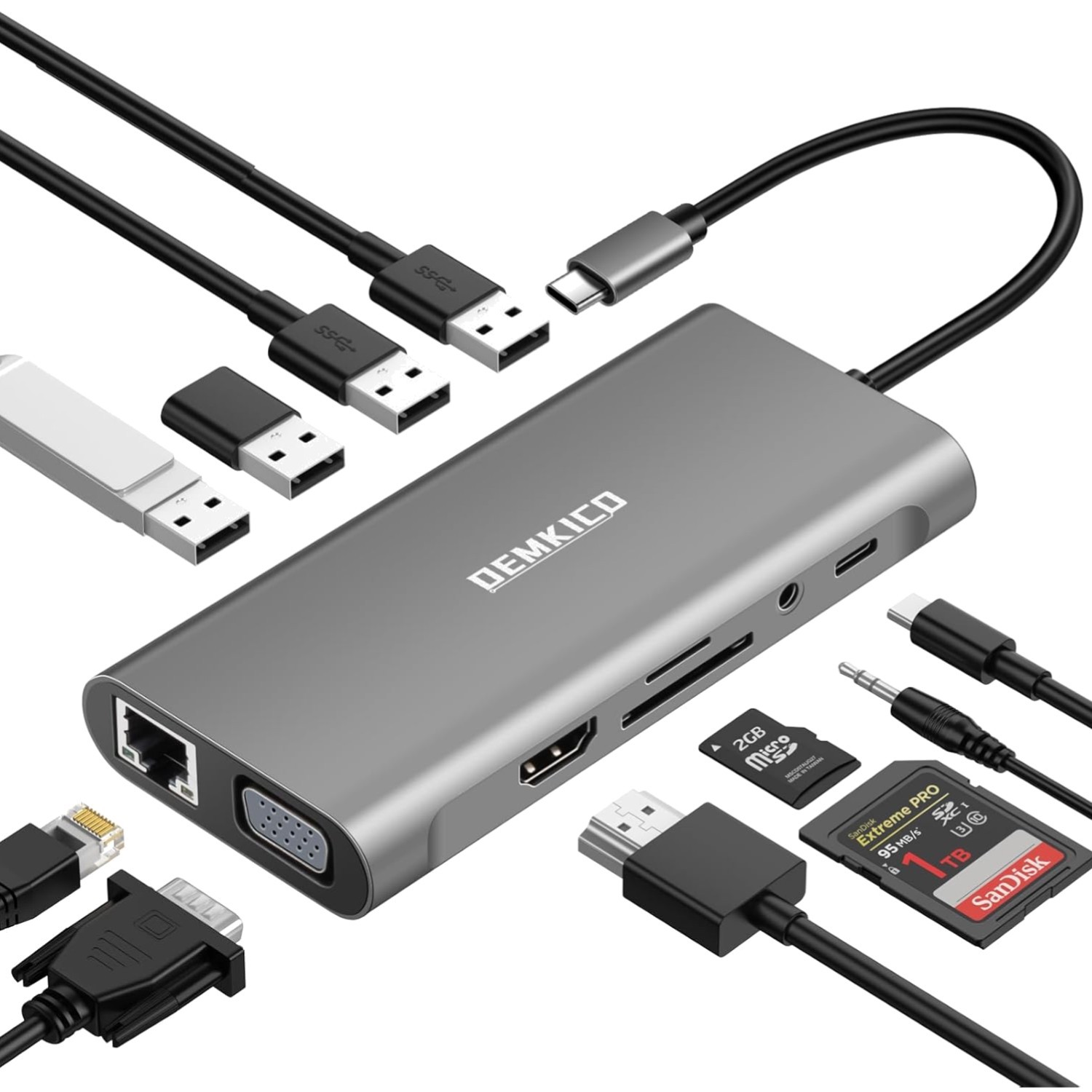 Hub USB C 11-en-1 : résolvez le manque de ports sur votre ultrabook avec cet adaptateur complet
