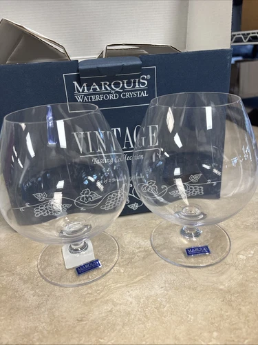 WATERFORD Marquis VINTAGE BRANDY SNIFTER GLASSES 2 Piece