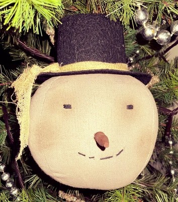 WHOLESALE Primitive Snowman Head Snowman Top Hat