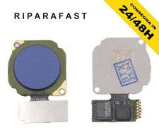 FINGERABDRUCKLESER HUAWEI P SMART 2019 POT LX1 FLEX FLACHSENSOR - BLAU