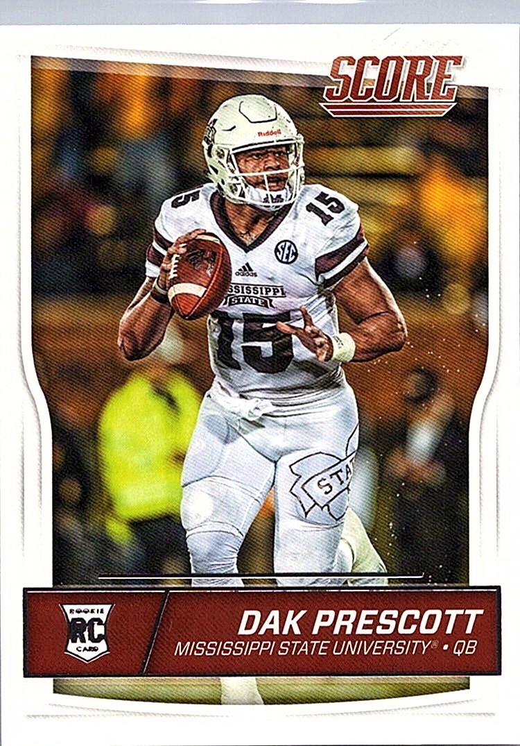 2016 Panini Score  Dak Prescott RC #337 Draft 
