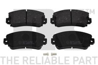 NK Bremsbelagsatz, Scheibenbremse 222314 FüR Fiat Lancia Seat