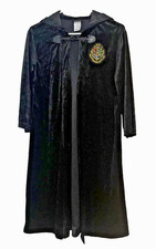 Harry Potter Draco Hooded Velvet Cloak Cape Costume - Youth Size Large