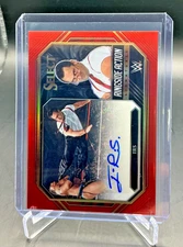 2023 Panini Select WWE Wrestling Ringside Action IRS Red Prizm AUTO 23/60
