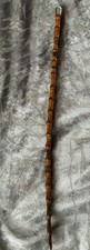 Vintage. Antique. Swagger Stick. Wooden / bamboo. Silver head mount. 21 Inches. 