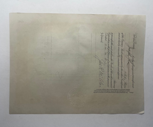 1912 Red Sox Stock Certificate Jimmy McAleer Joseph Lannin - Bild 2 von 5