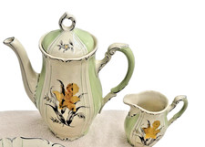 Vintage Winterling Bavaria Iris Tea Pot  Creamer Set Germany