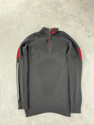 Helly Hansen Men's Size Medium Fine Merino Wool Blend 1/4 Zip Pullover Sweater