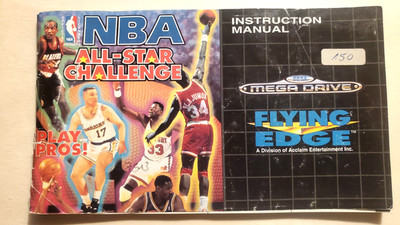 Sega Mega Drive Anleitung - All-Star Challenge Booklet - NBA Basketball- Pal #1