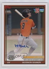 2021 Topps Pro Debut Auto Hudson Haskin #PD-175 Auto 19hu