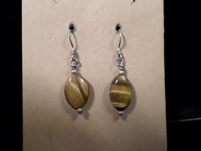 Sterling Silver Tiger Eye Earrings