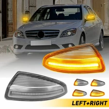 Sequential LED Side Mirror Turn Signal Lights for 07-14 Mercedes Benz W639 W204