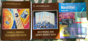 Lot of 3 Motorola Data Books Transistor Rectifiers Discretes 1983 1984 1995