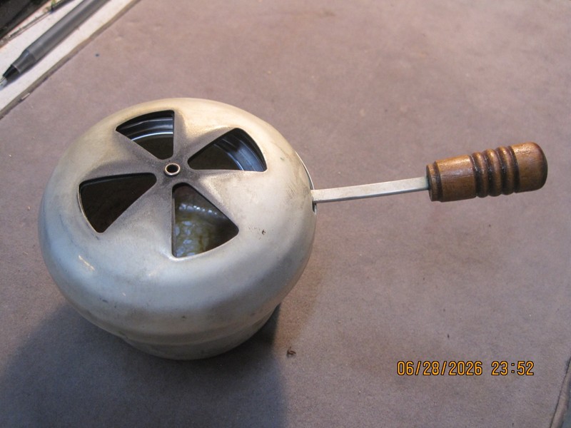 VintagE  Silver Plated Chafing Dish Alcohol Burner Adjustable Warm Lamp