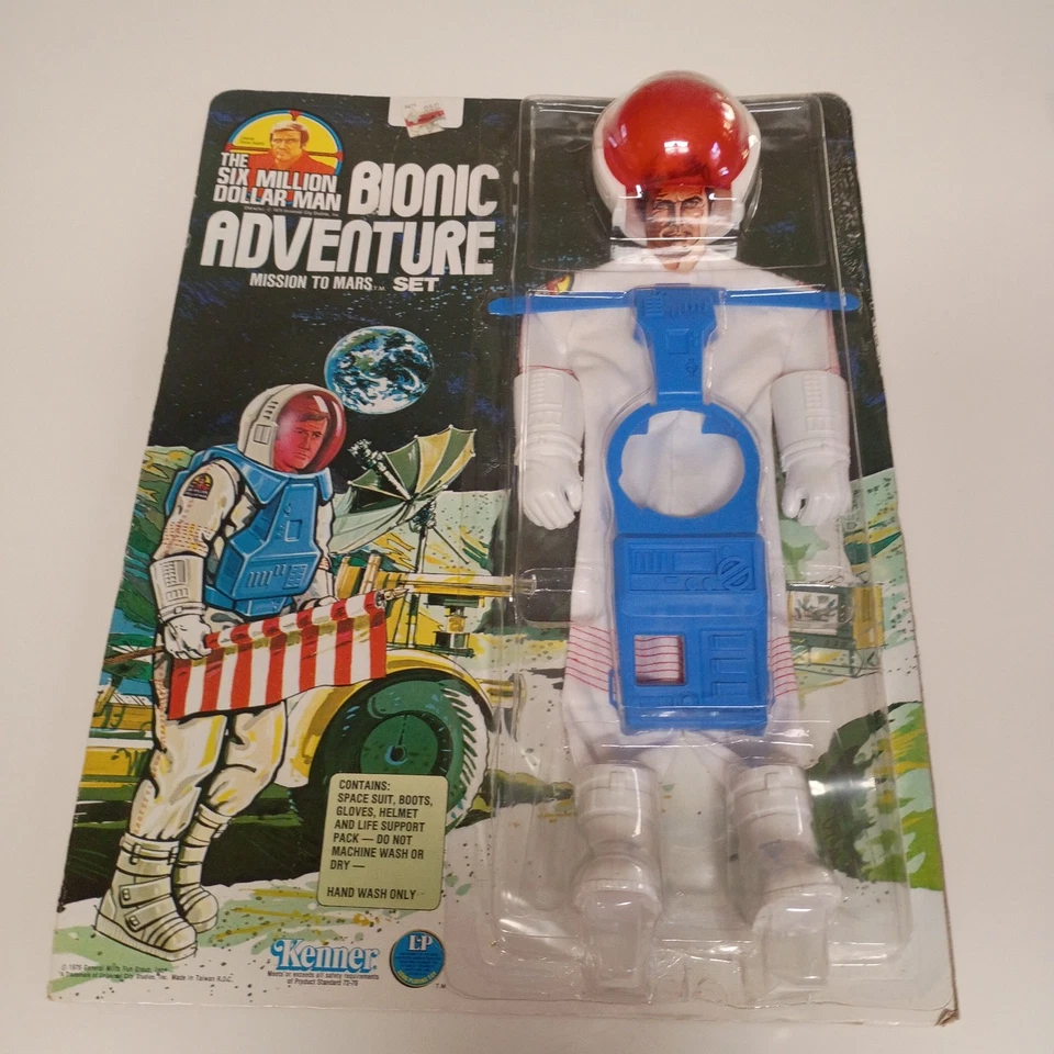MOC MINT ON CARD SIX MILLION DOLLAR MAN MISSION TO MARS OUTFIT KENNER 1977 65050 - Image 2 of 4